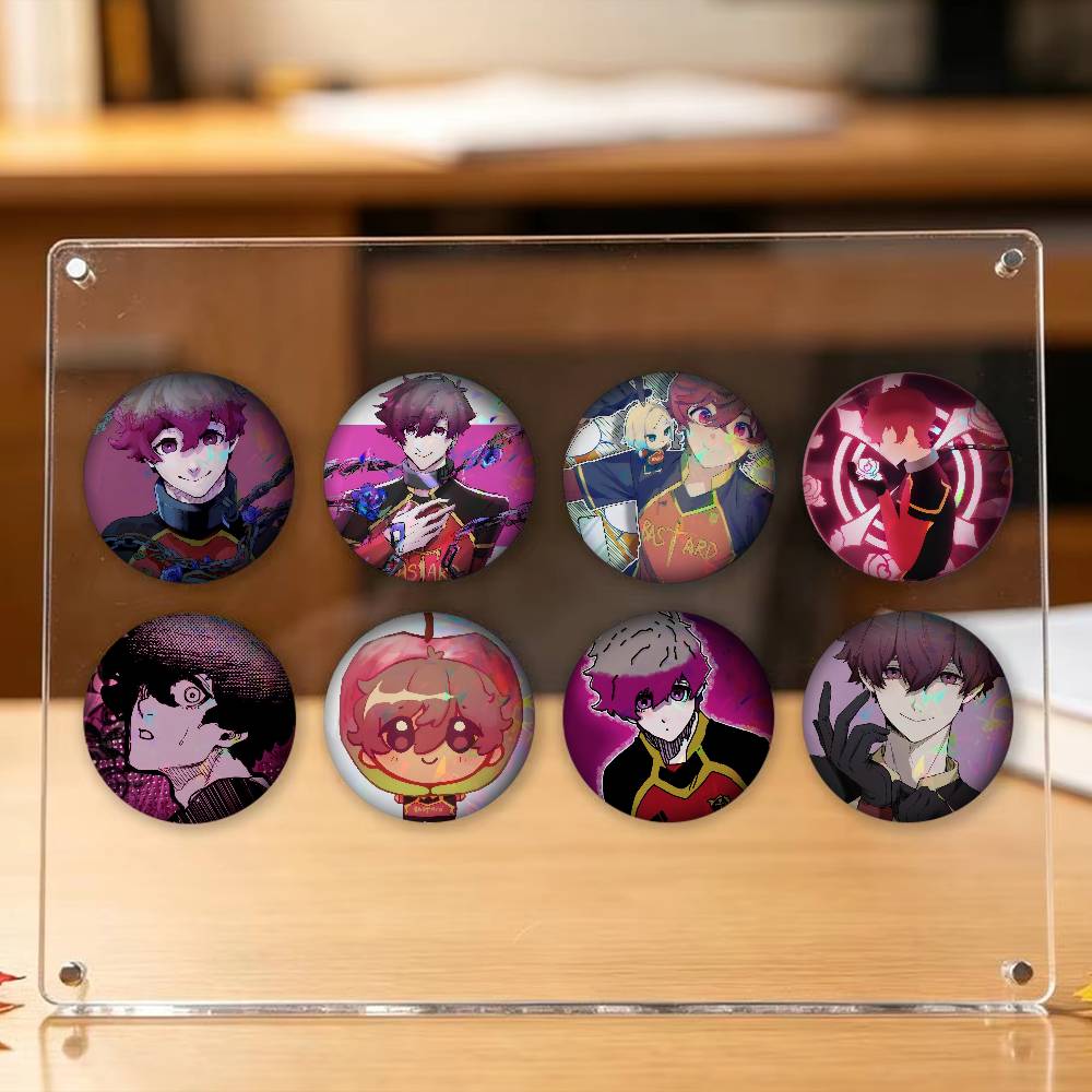 Gaming Console Buttons - Novos Broches Redondos de Personagens de