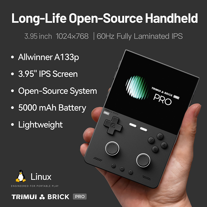 NOVO TRIMUI BRICK PRO Console  - Gaming Console Under 5000 avaliação e preço