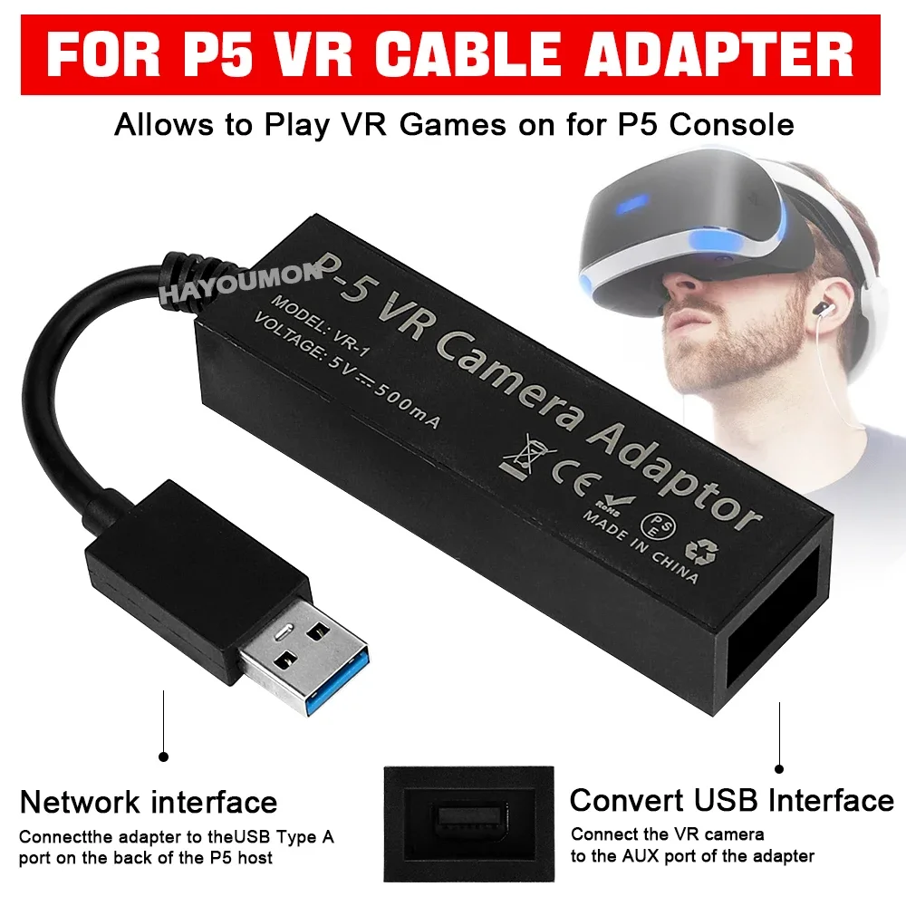 Adaptador de Cabo VR para PS5, - Gaming Console Buttons avaliação e preço
