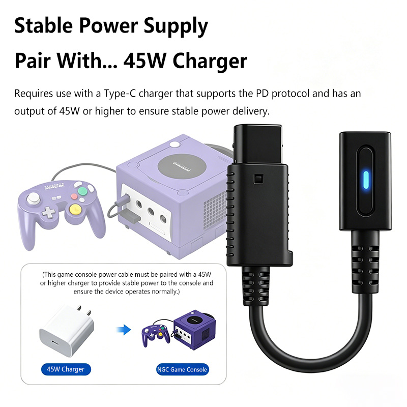 Cabo de carregamento PD de 45  - Gaming Console Latest avaliação e preço