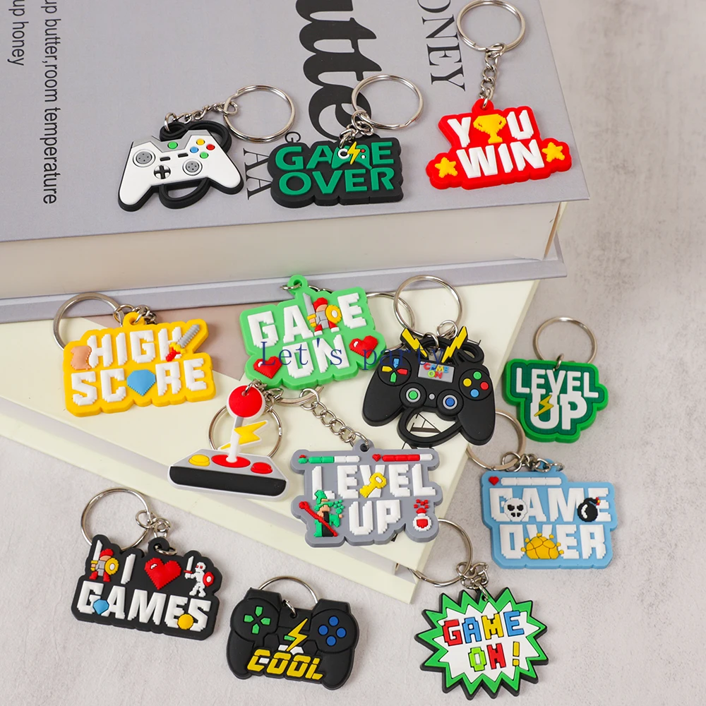 13 pçs videogame no tema pvc c - Gaming Console Keychain avaliação e preço