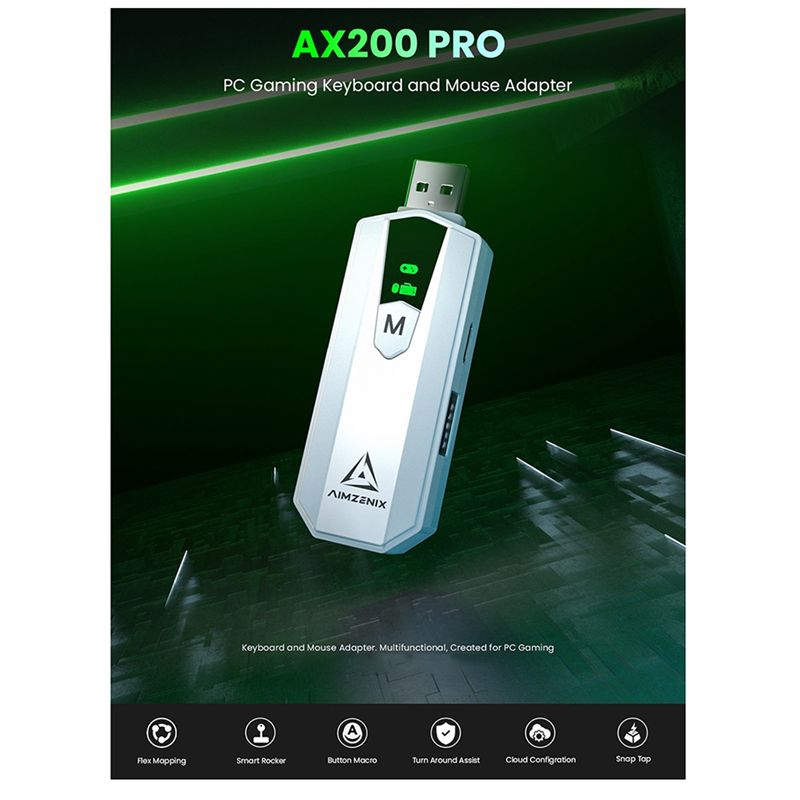 AIMZENIX AX200PRO Adaptador Co - Gaming Console Latest avaliação e preço
